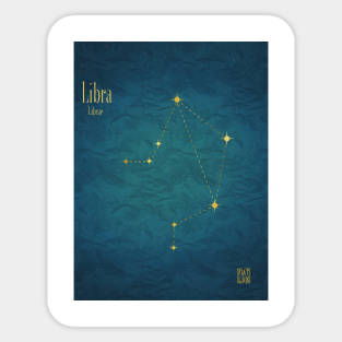 Night Sky Constellations - Libra Sticker